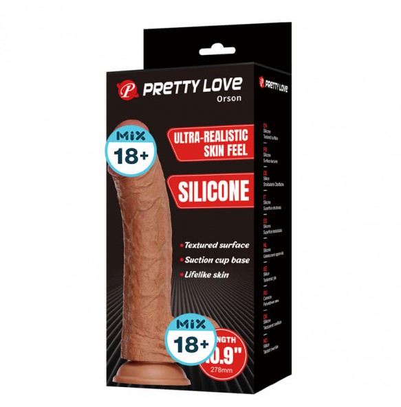 PRETTY LOVE - Orson Ultra-Realistic Silicone Dildo (L:27.8cm - D:5.8cm) PRETTY LOVE - Orson Ultra-Realistic Silicone Dildo (L:27.8cm - D:5.8cm)